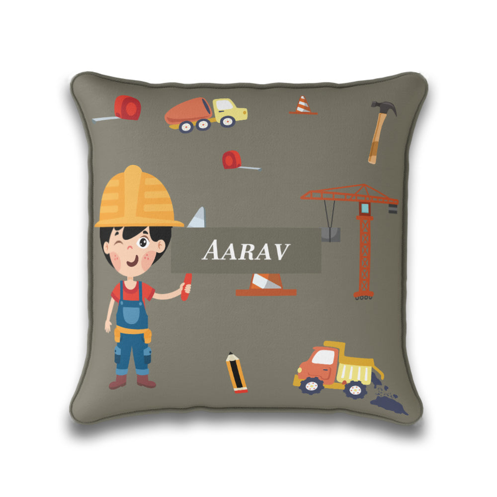 Little Builder Cushion Cover (kids)