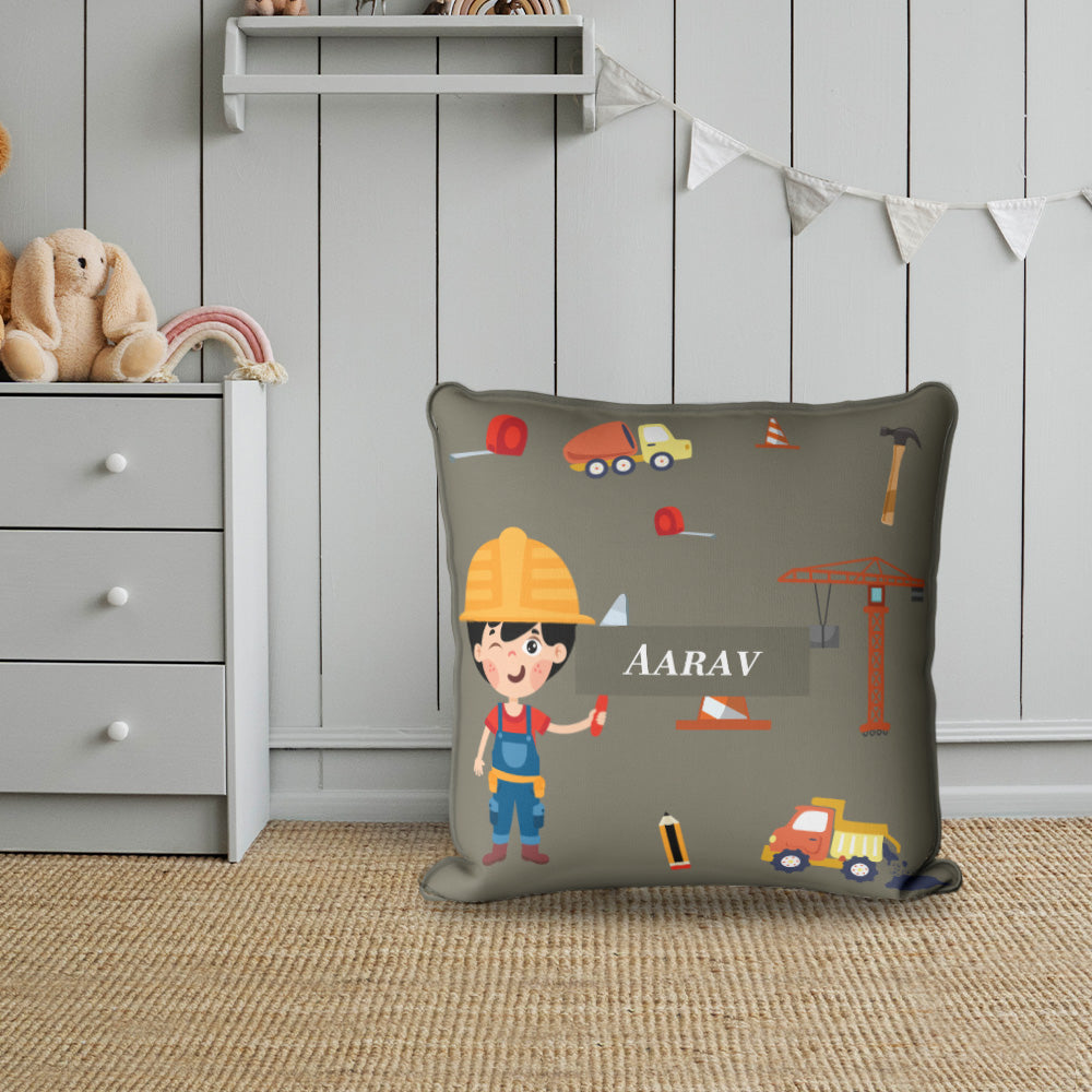 Little Builder Cushion Cover (kids)