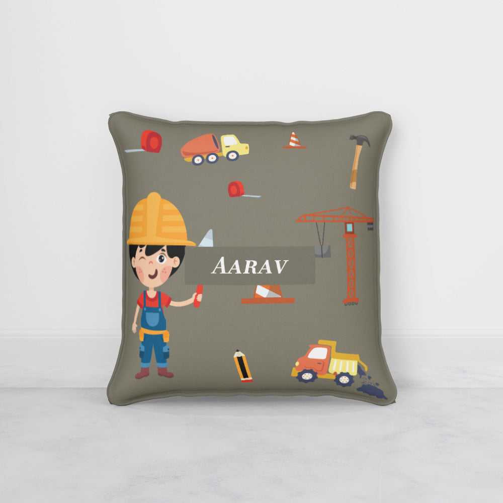 Little Builder Cushion Cover (kids)