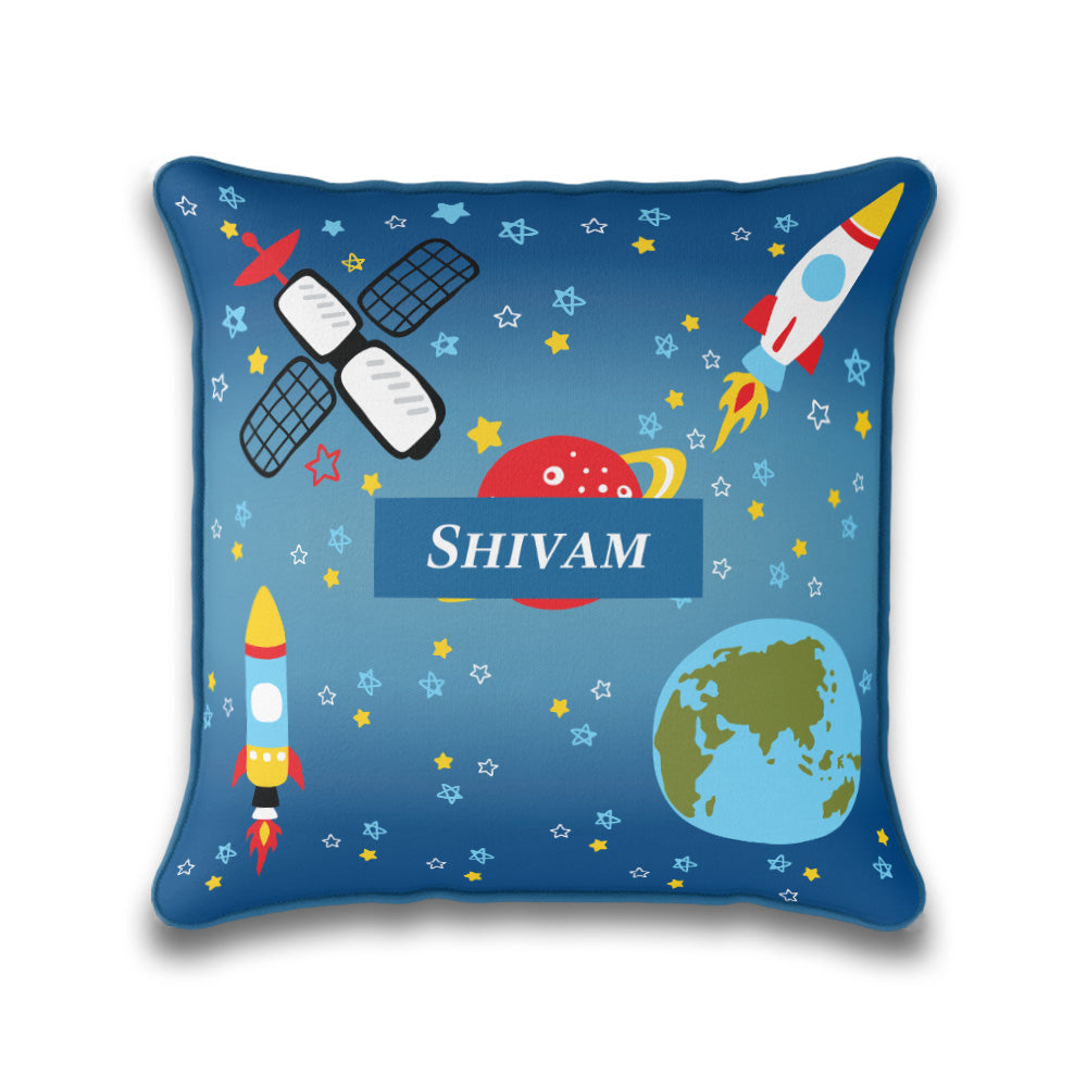 Space Satellites Cushion Cover (kids)