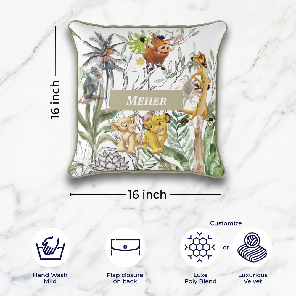 Baby Jungle King Cushion Cover (kids)