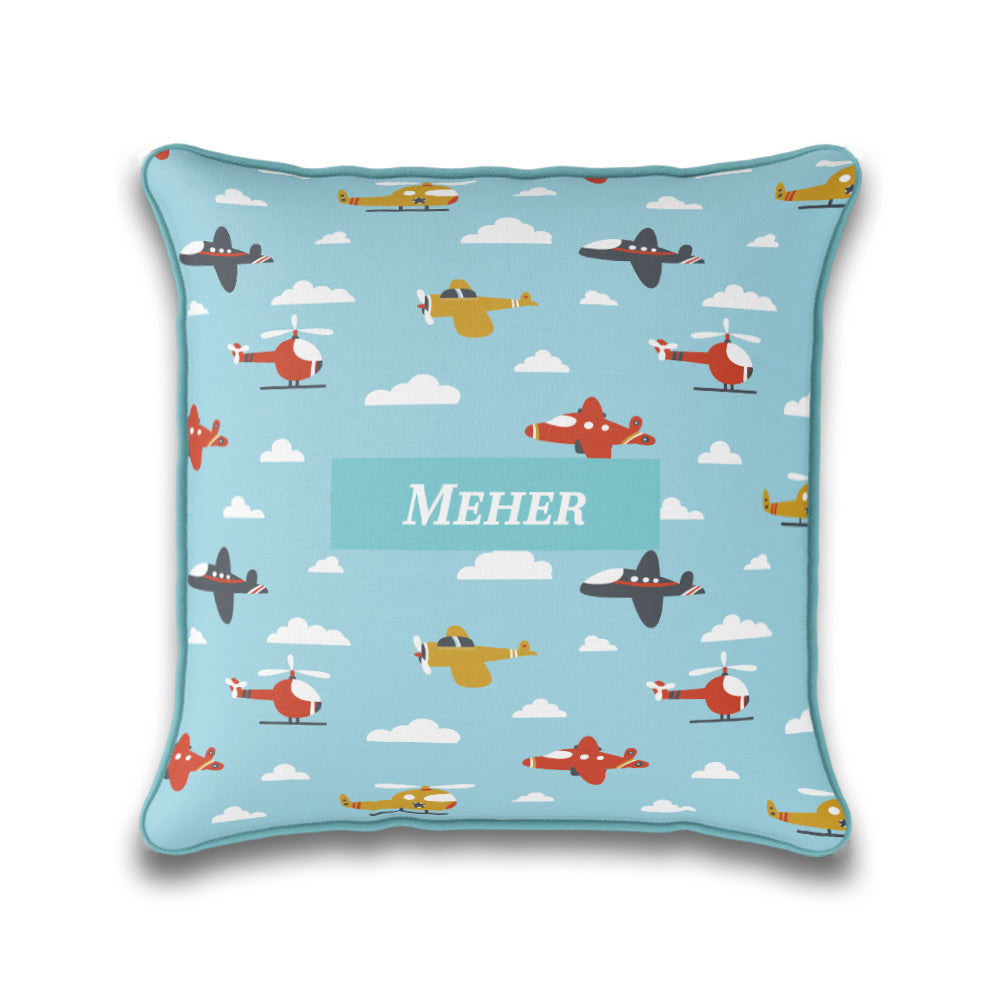 Airplane Skies Cushion Cover (kids)