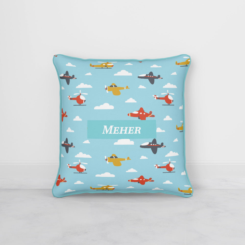 Airplane Skies Cushion Cover (kids)