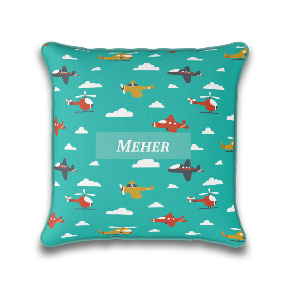 Airplane Skies Cushion Cover (kids)