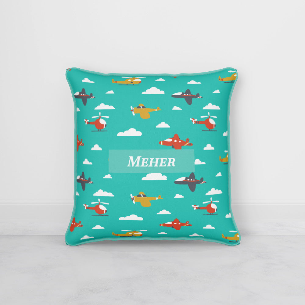 Airplane Skies Cushion Cover (kids)