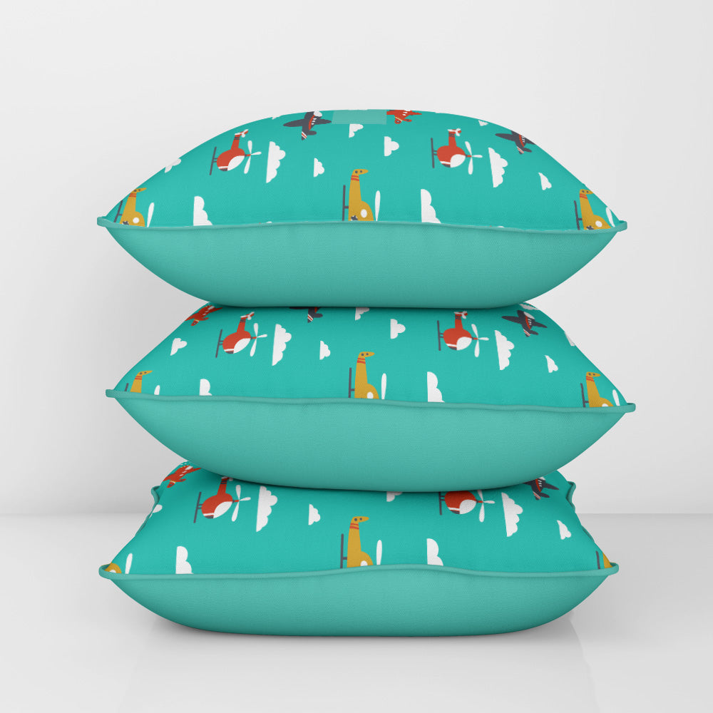 Airplane Skies Cushion Cover (kids)
