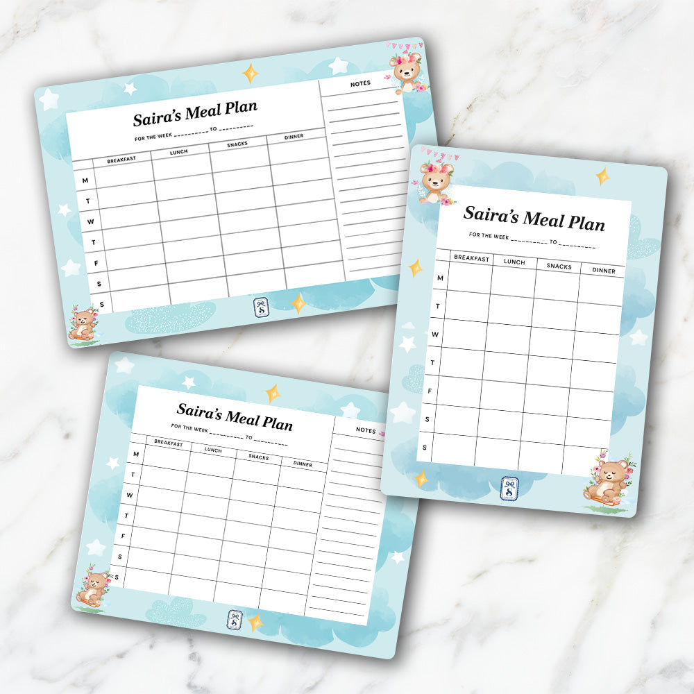 Lil Forest Friends Kids Meal Planner