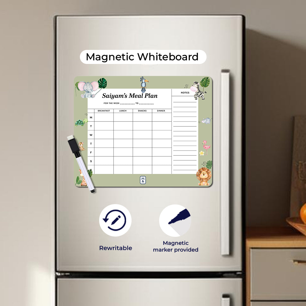 Jungle Friends Kids Meal Planner