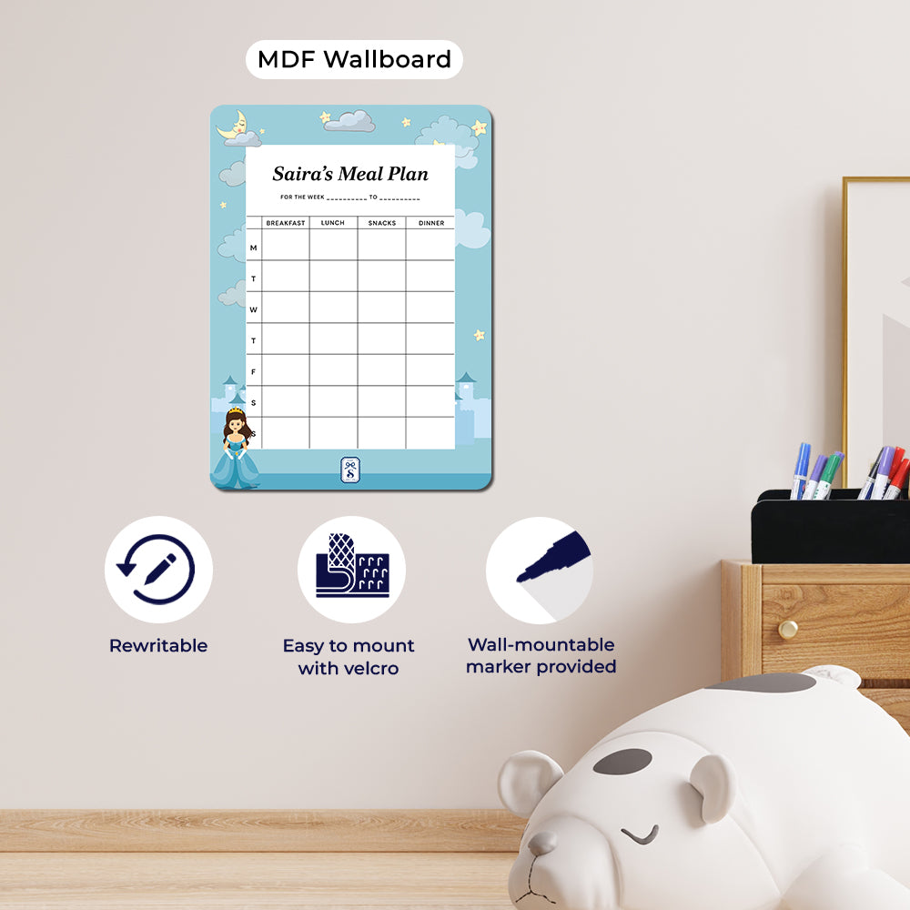 Princess Kids Meal Planner