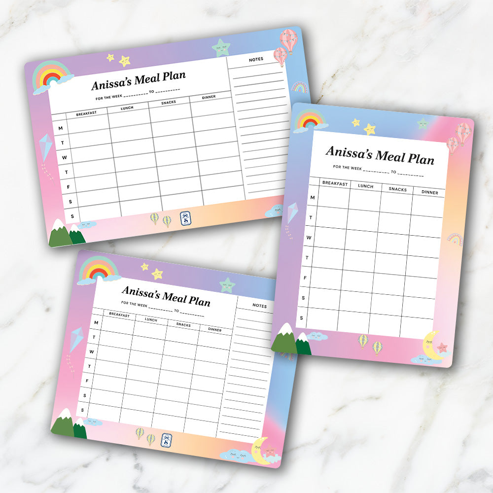 Rainbow Magic Kids Meal Planner