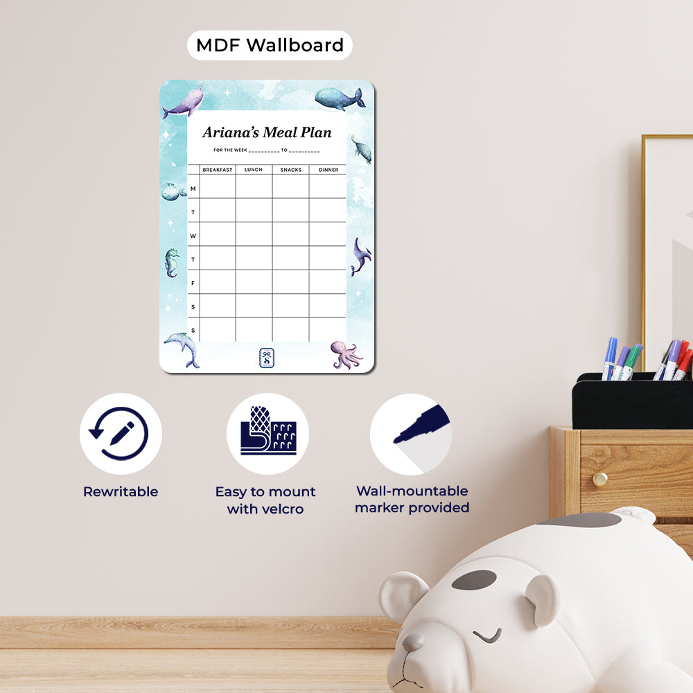 Midnight Ocean Kids Meal Planner