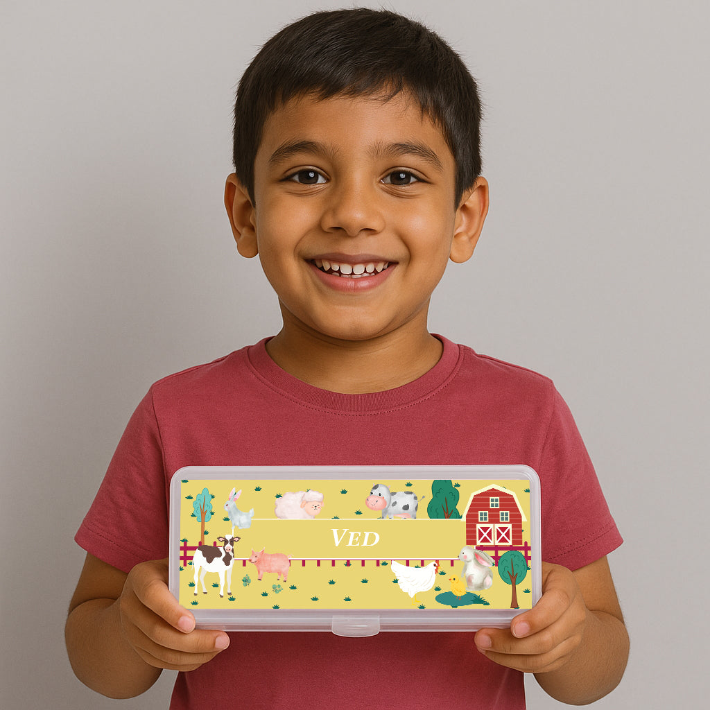 Farm Friends Kids Pencil Box
