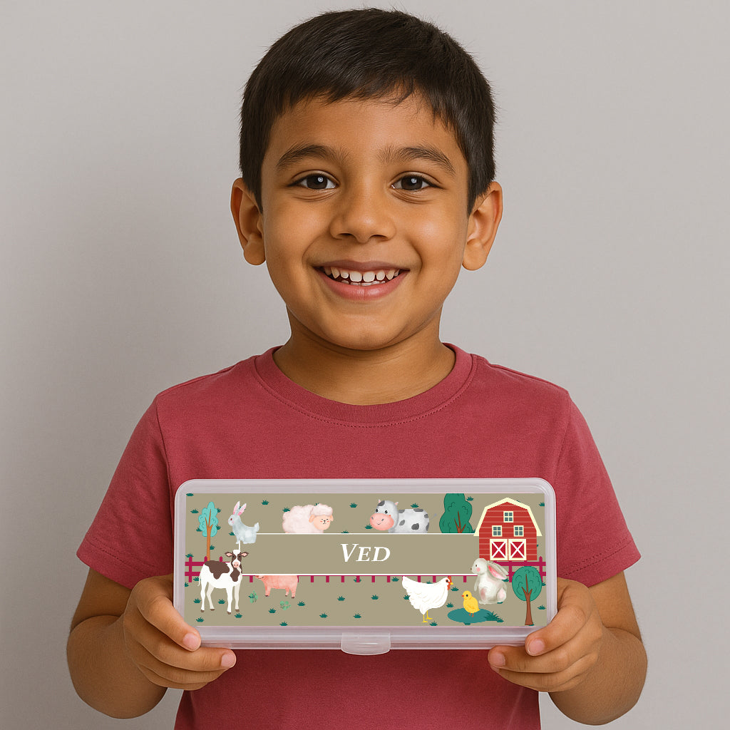 Farm Friends Kids Pencil Box