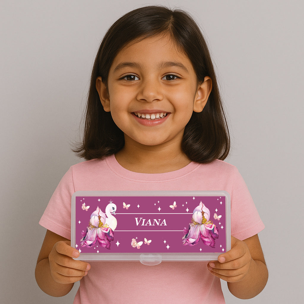 Butterfly Swan Blossom Kids Pencil Box