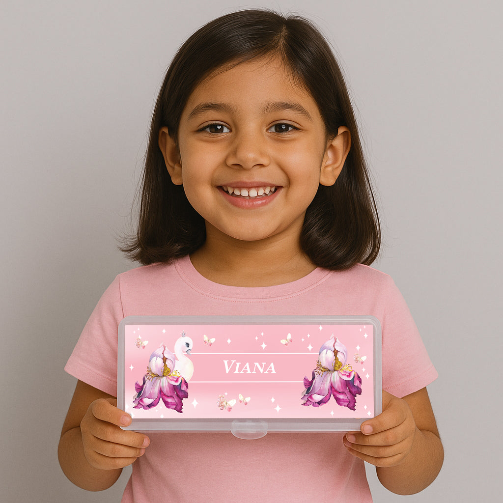 Butterfly Swan Blossom Kids Pencil Box