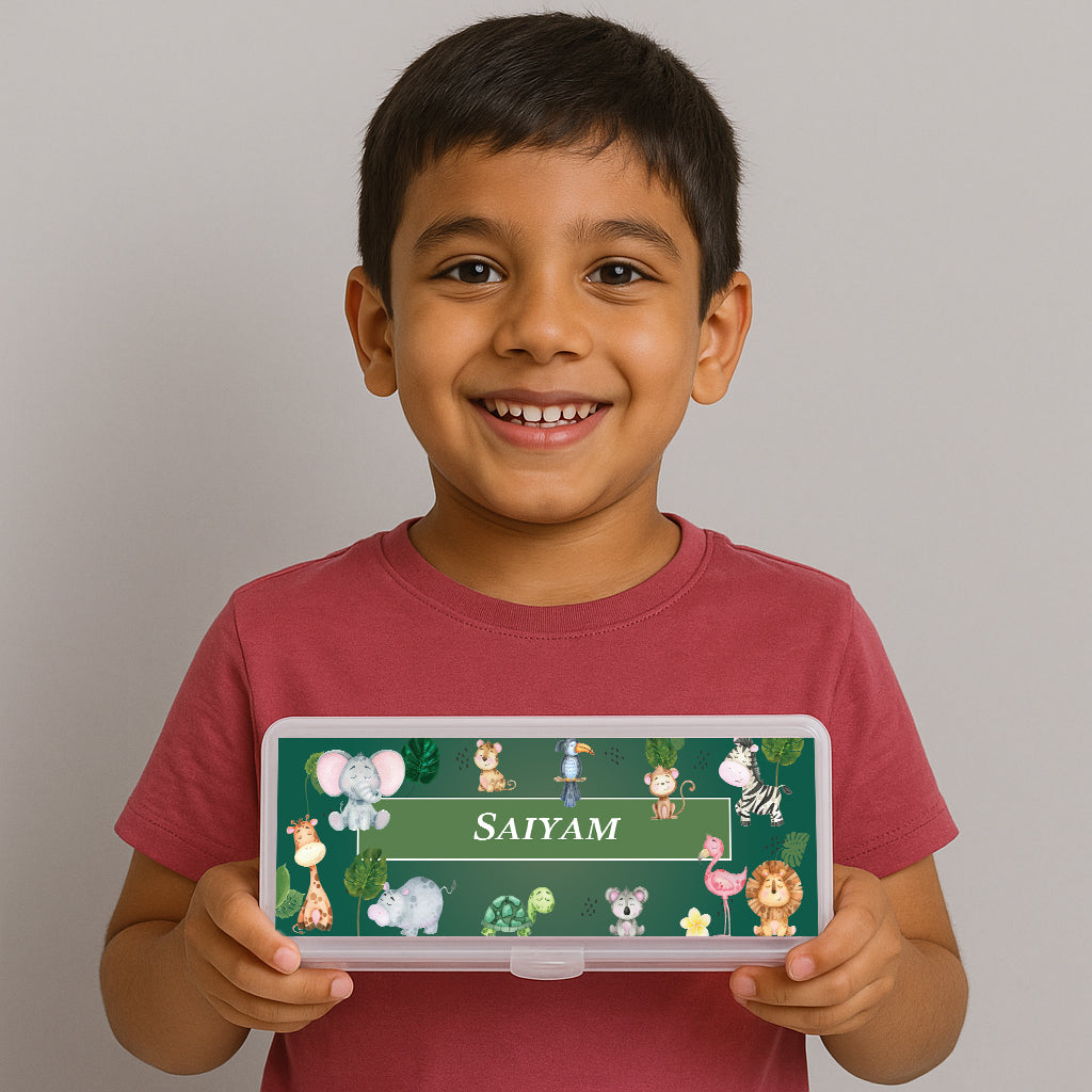 Jungle Friends Kids Pencil Box