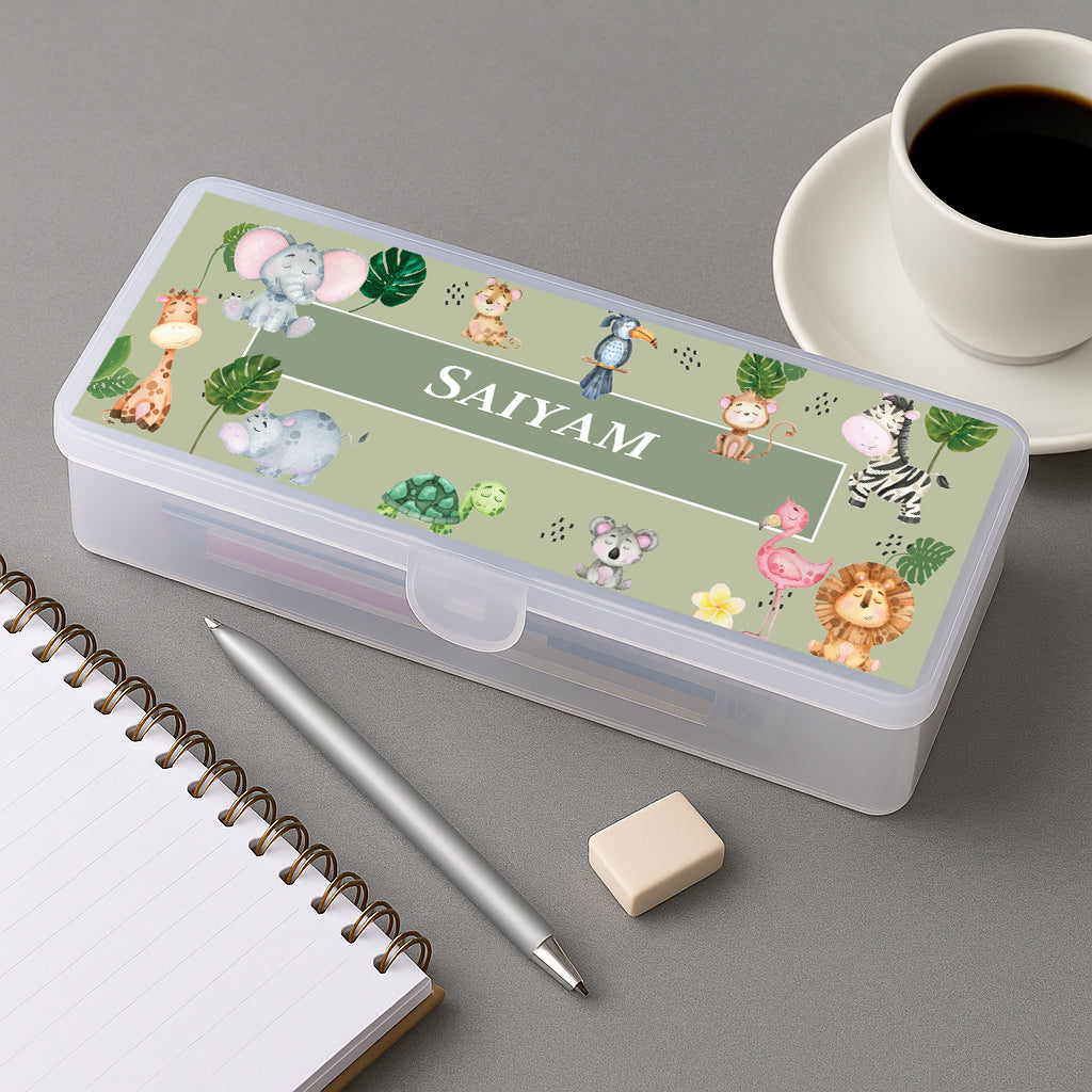 Jungle Friends Kids Pencil Box