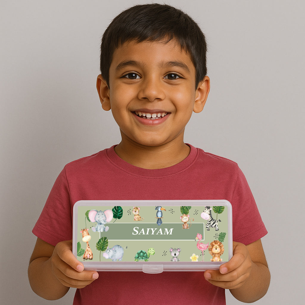 Jungle Friends Kids Pencil Box