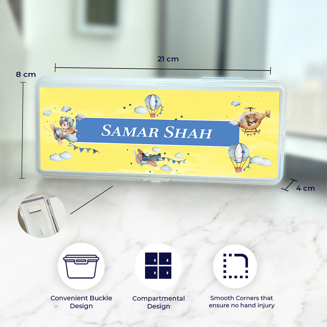Teddy's Flight Kids Pencil Box