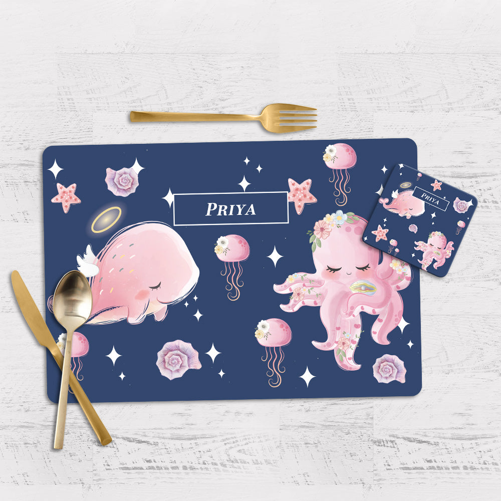 Blushing Underseas Placemat - Set of 2