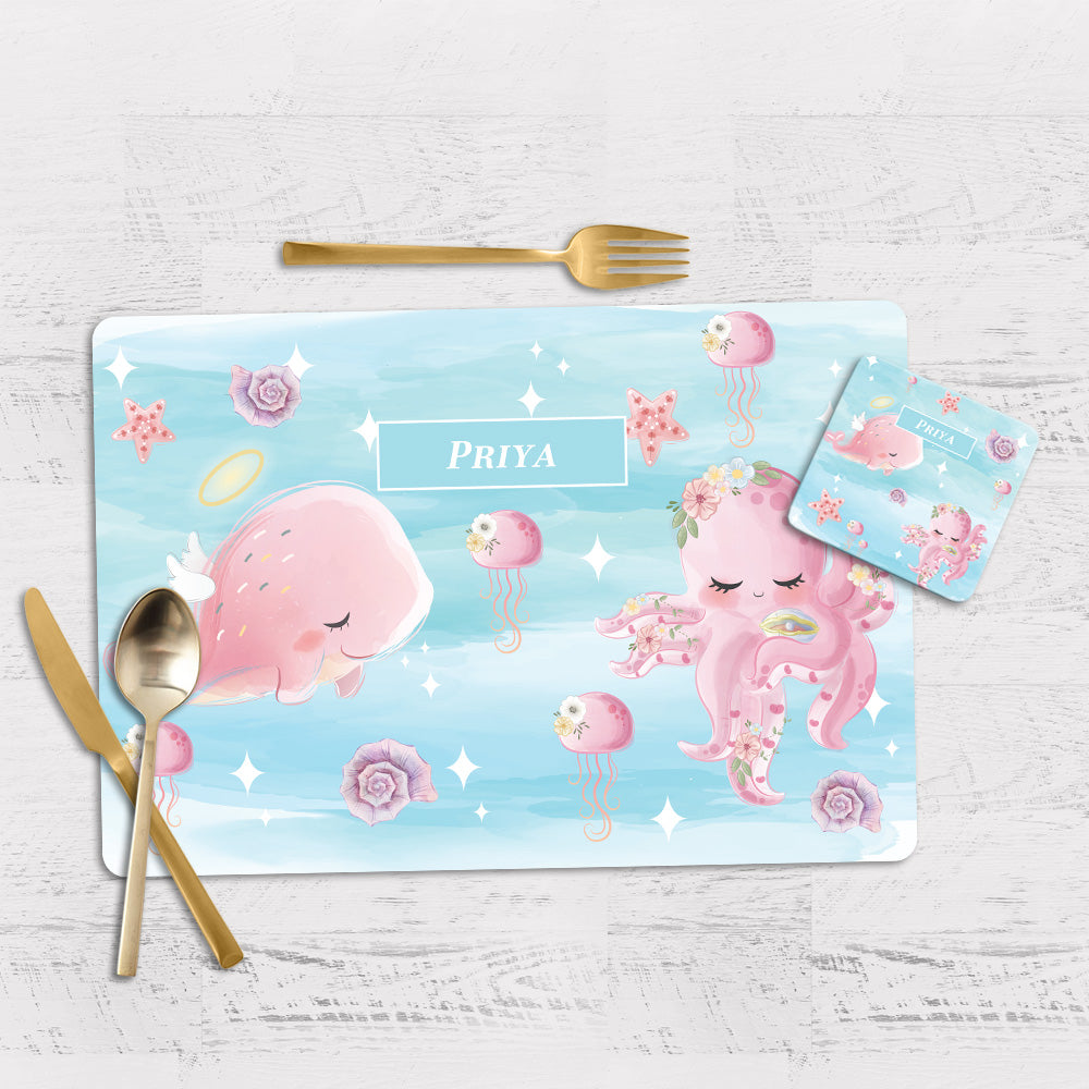 Blushing Underseas Placemat - Set of 2