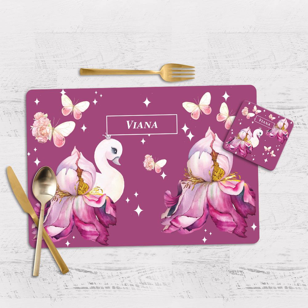 Butterfly Swan Blossom Placemat - Set of 2