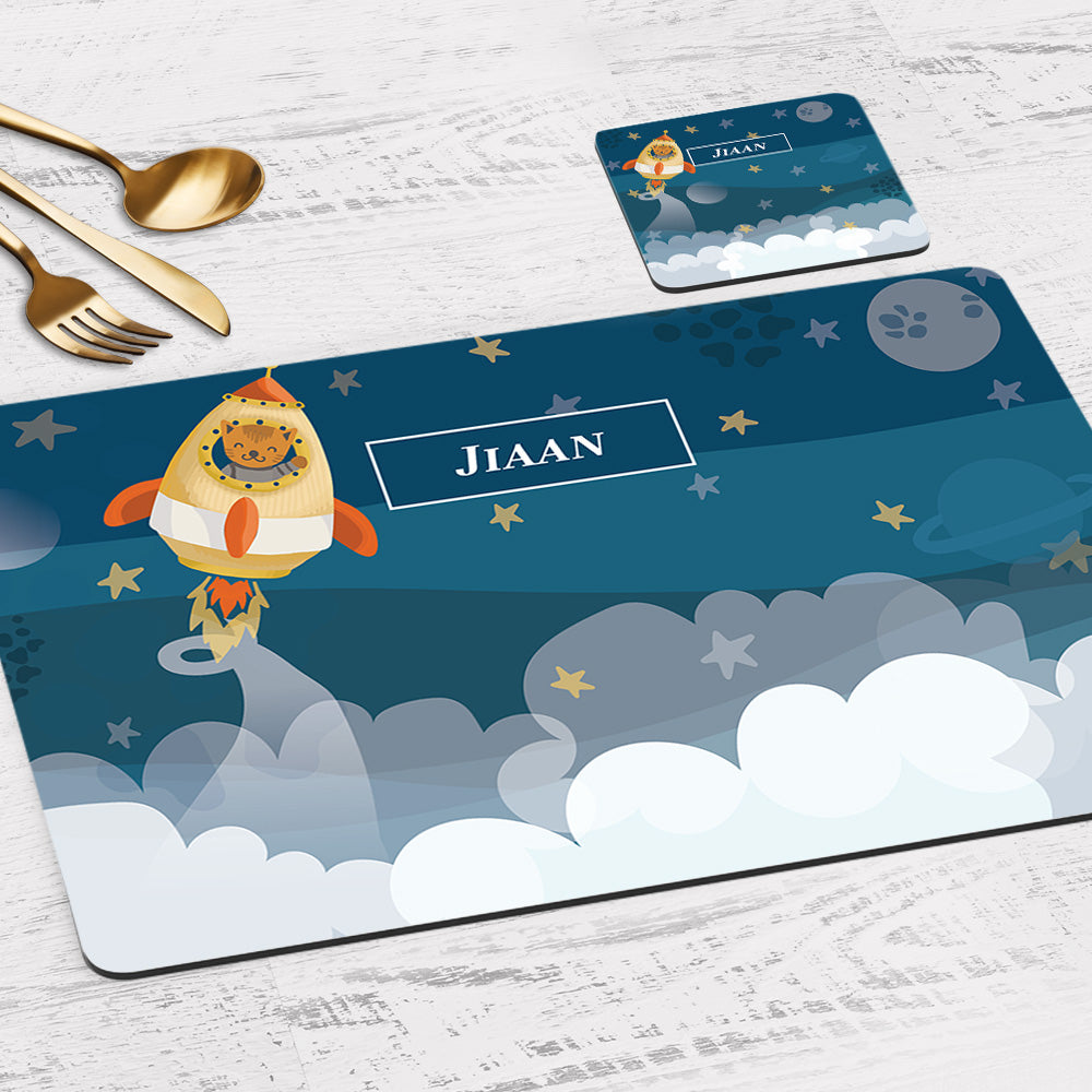Rocket Bear Placemat - Set of 2