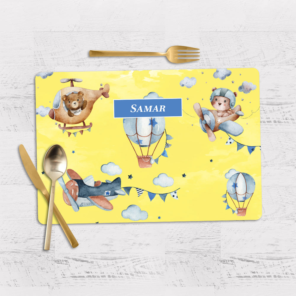Teddy's Flight Placemat - Set of 2