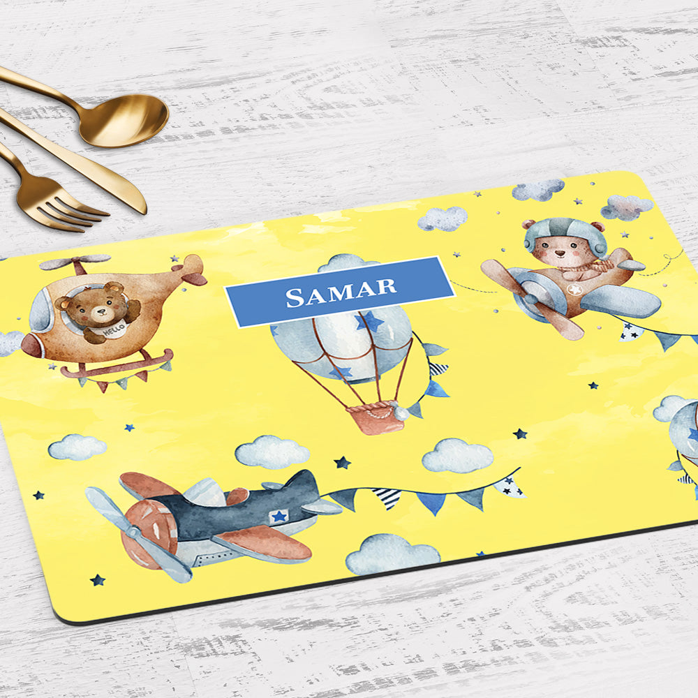 Teddy's Flight Placemat - Set of 2