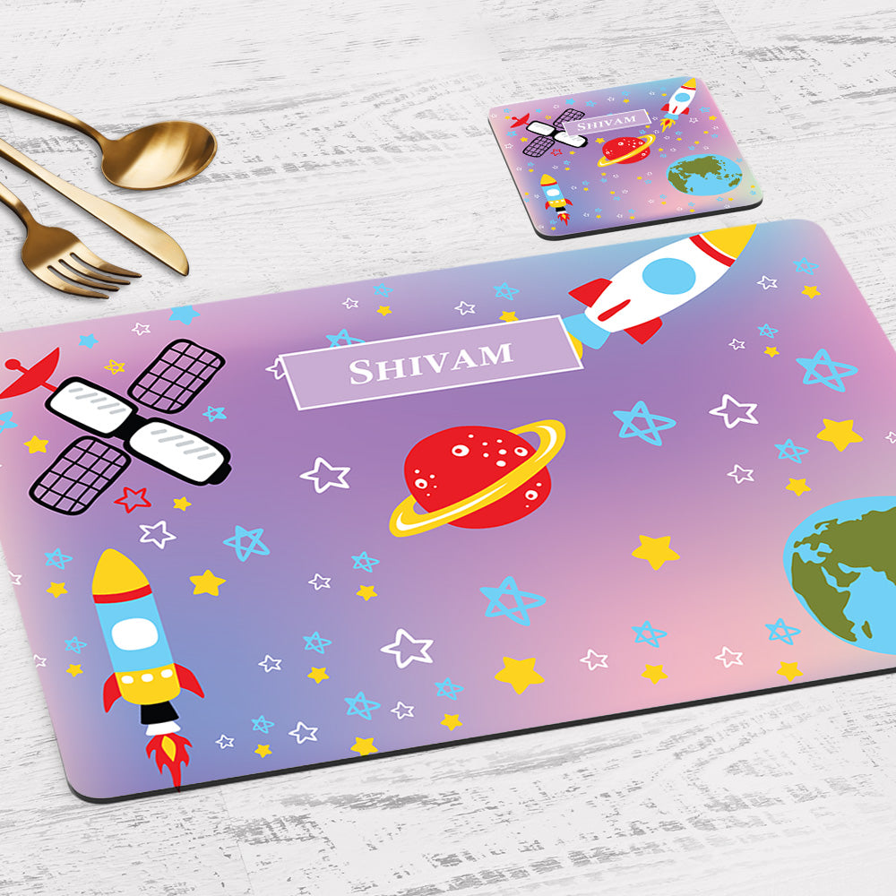 Space Satellites Placemat - Set of 2