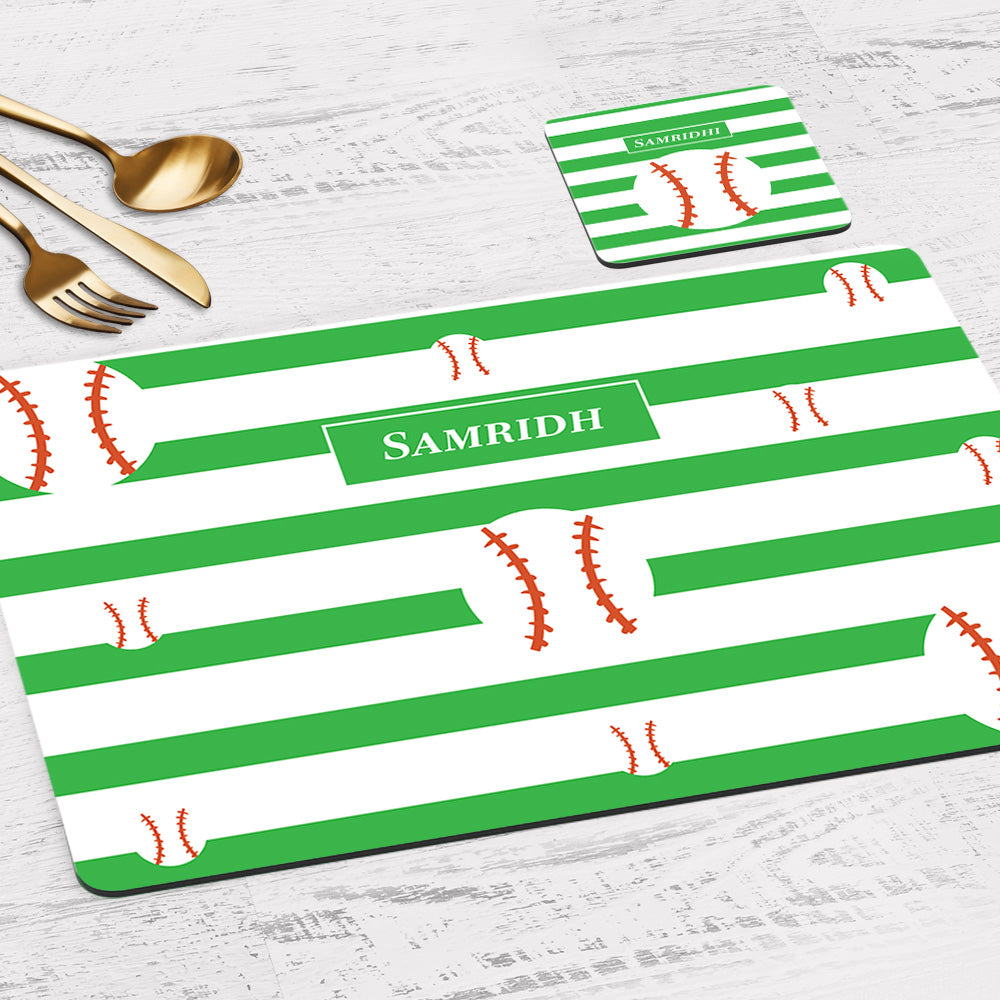 Base Ball Placemat - Set of 2