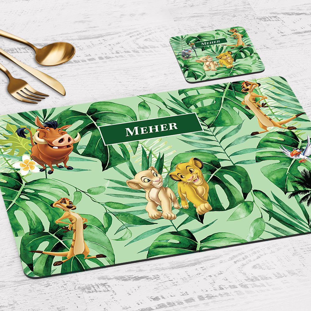 Baby Jungle King Placemat - Set of 2