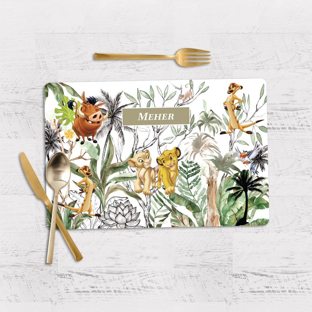Baby Jungle King Placemat - Set of 2