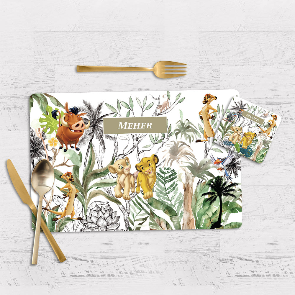 Baby Jungle King Placemat - Set of 2