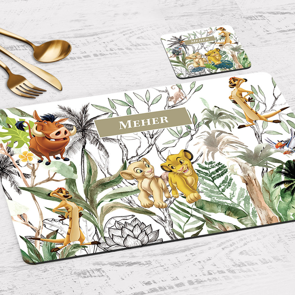 Baby Jungle King Placemat - Set of 2