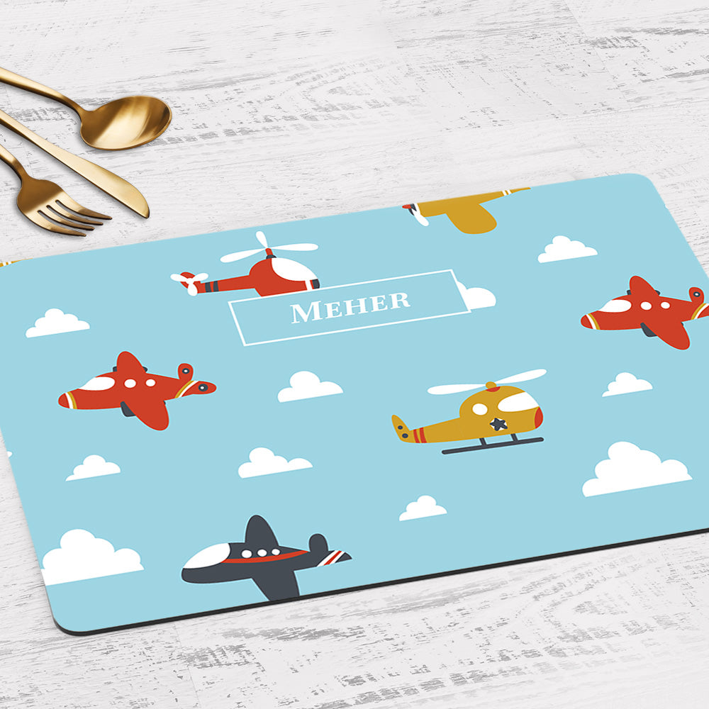 Airplane Skies Placemat - Set of 2