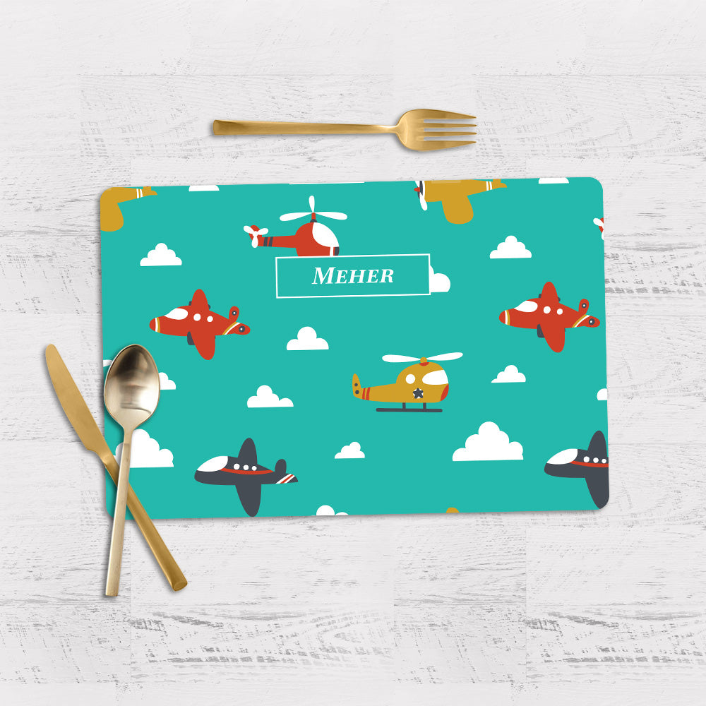Airplane Skies Placemat - Set of 2