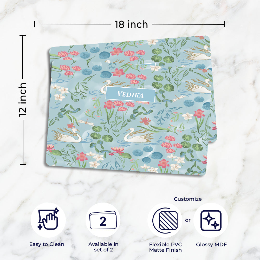 Swans Lake Placemat - Set of 2