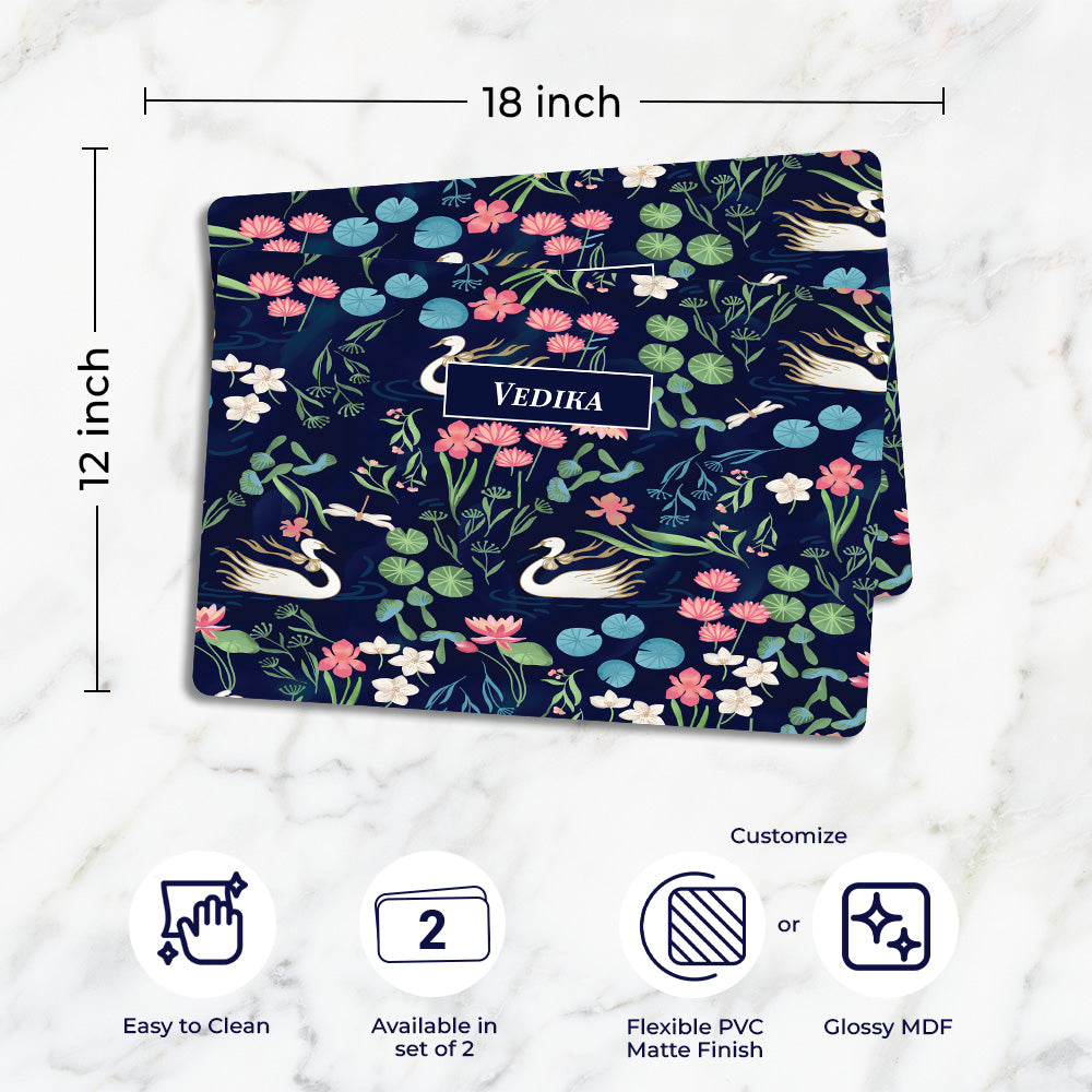 Swans Lake Placemat - Set of 2