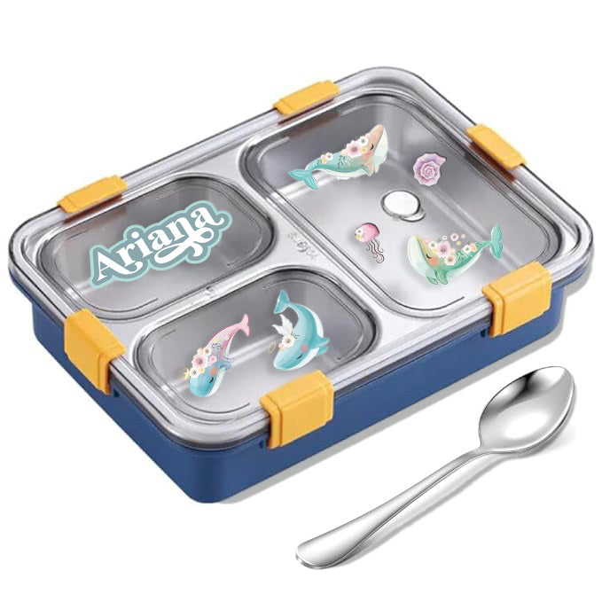 Floral Whales Lunch Box