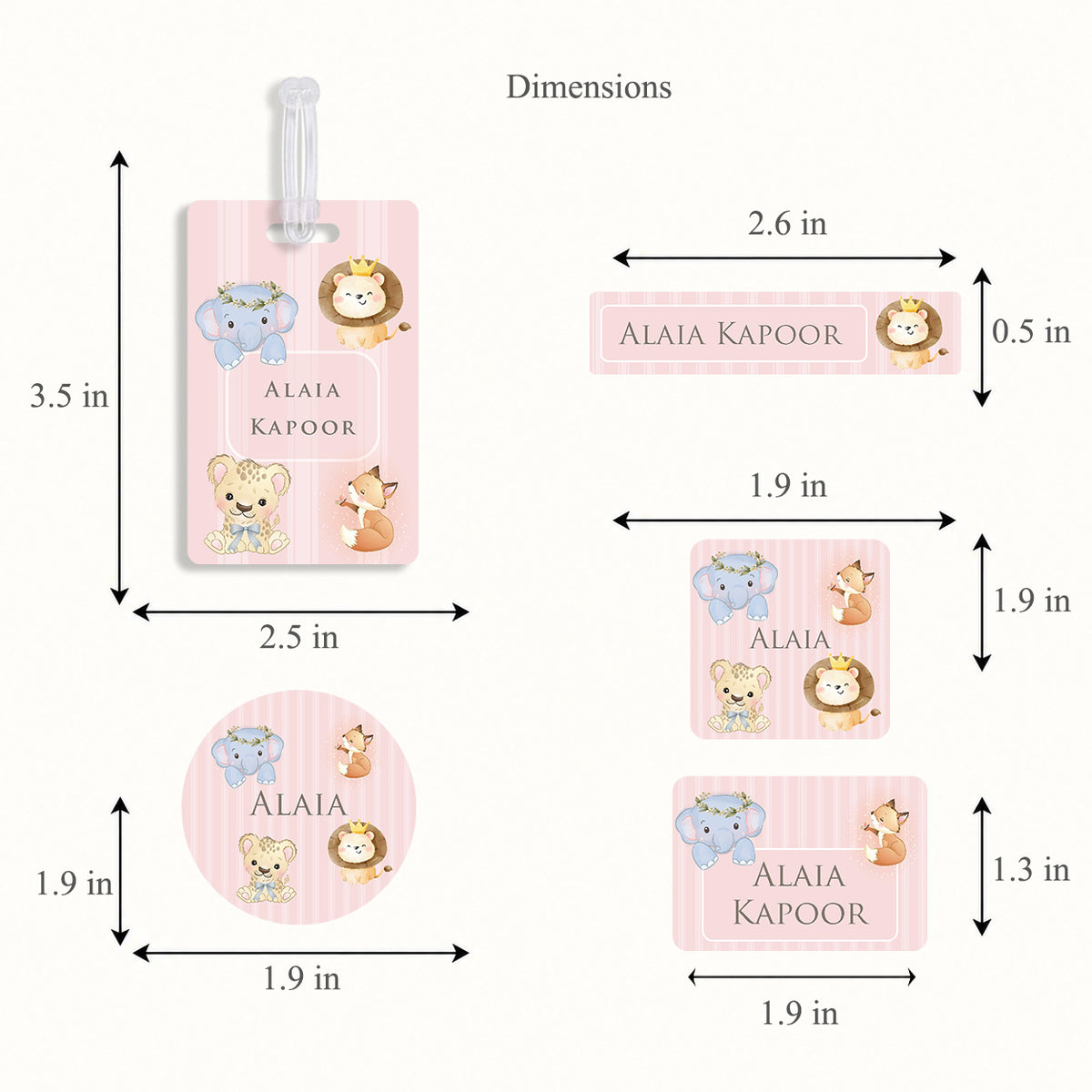 Little Wild Labelling Set