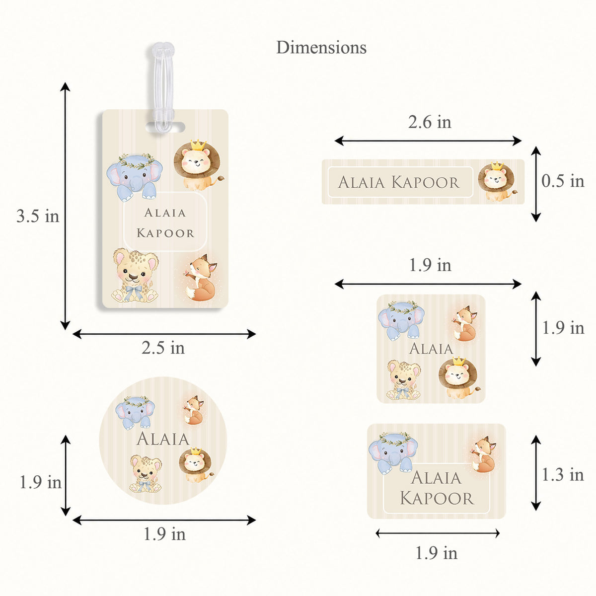 Little Wild Labelling Set