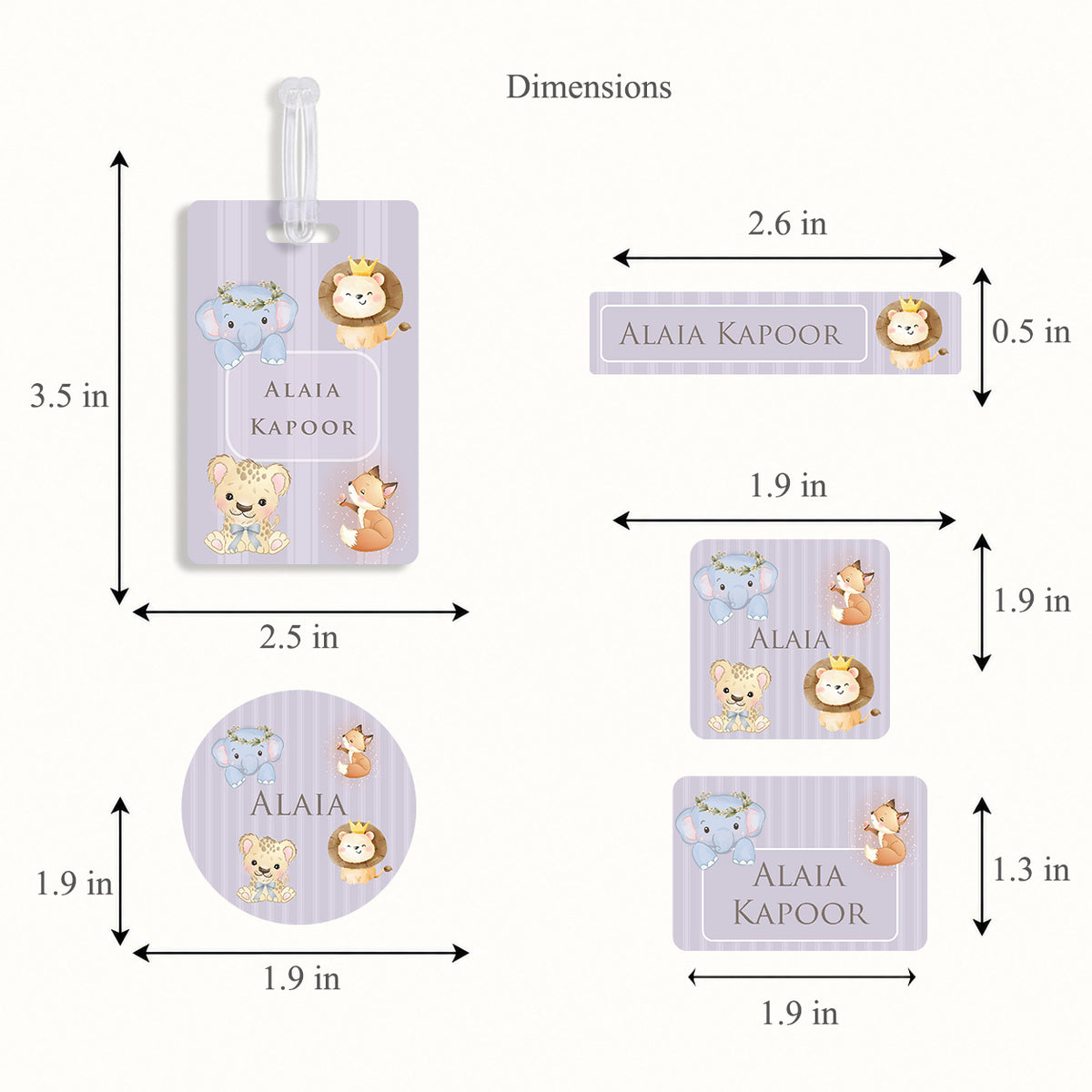 Little Wild Labelling Set