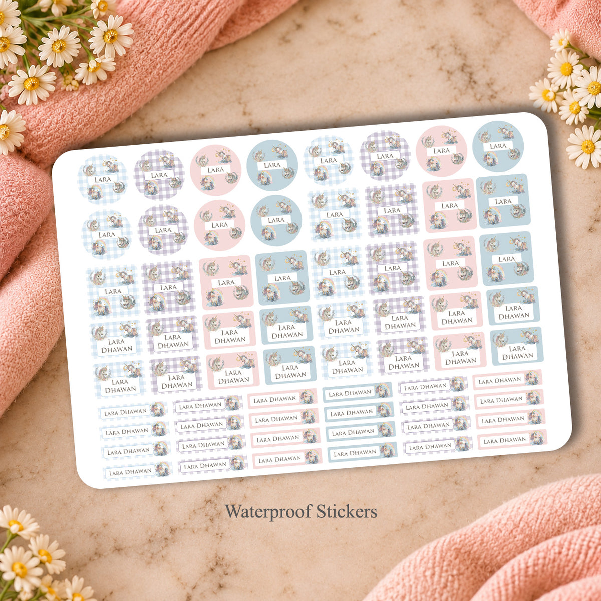 Unicorn Wishes Labelling Set
