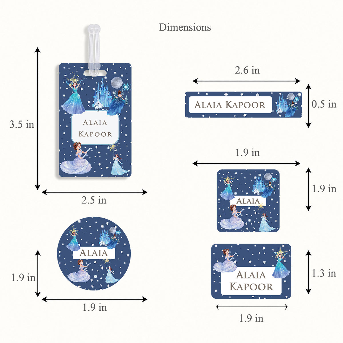 Snow Queen Labelling Set