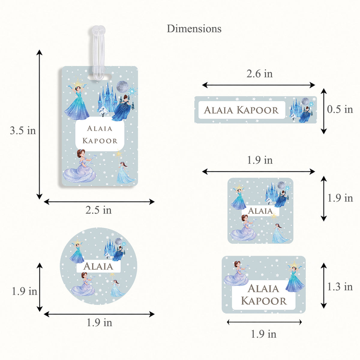Snow Queen Labelling Set