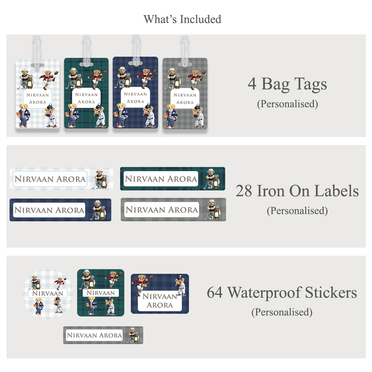 Sports Club Labelling Set