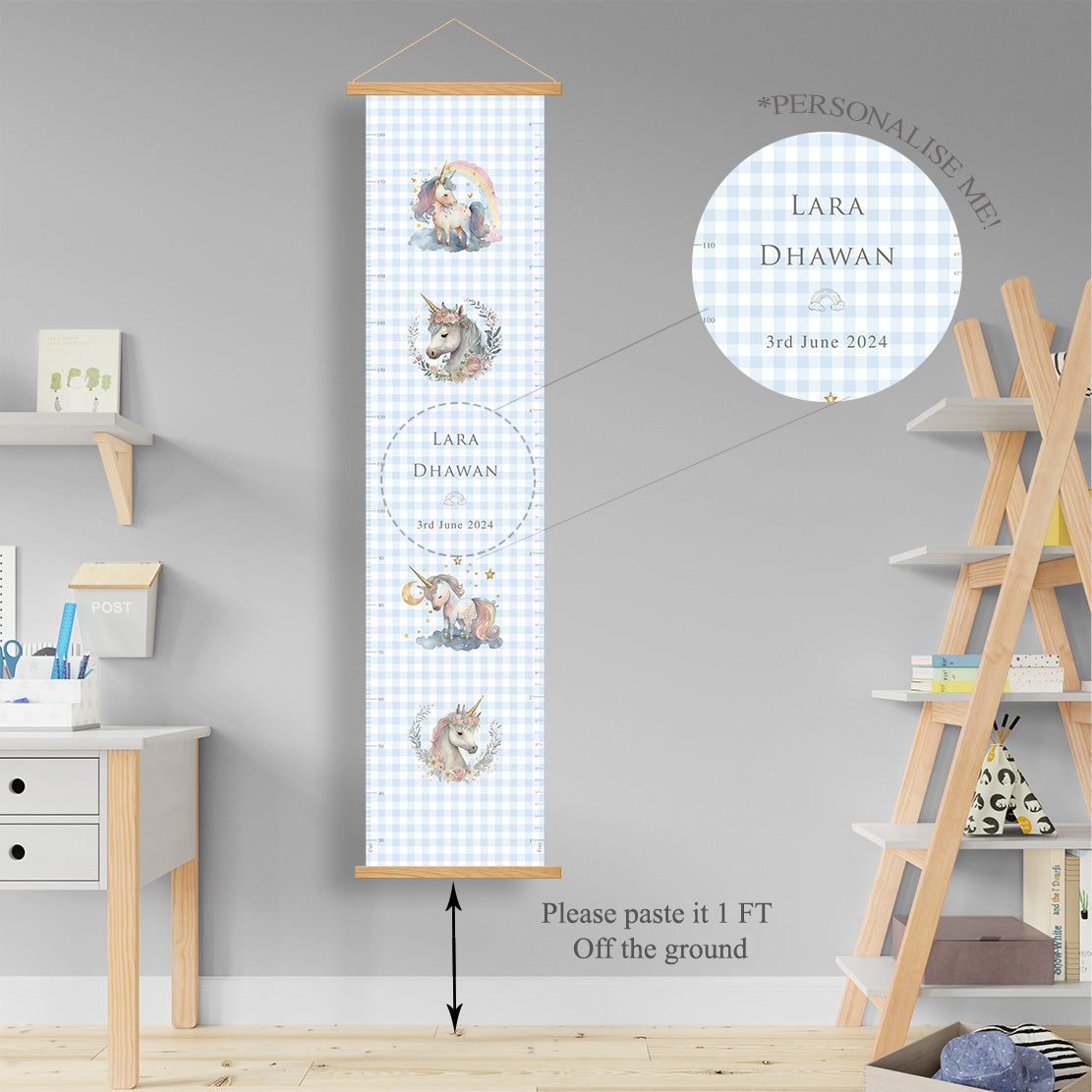 Unicorn Wishes Height Chart