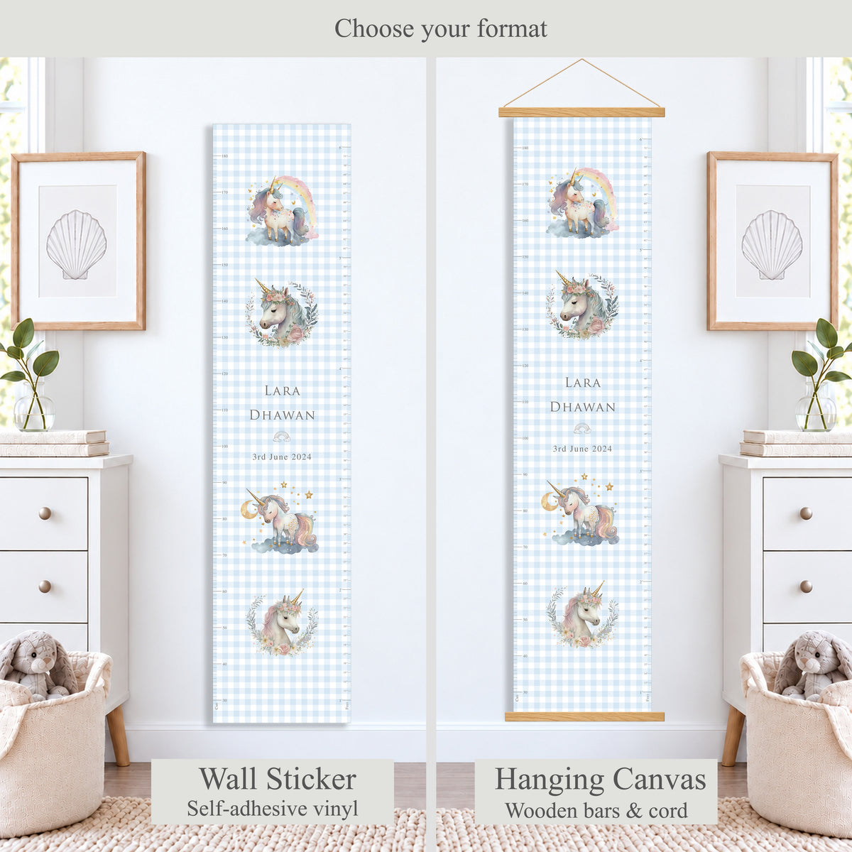 Unicorn Wishes Height Chart
