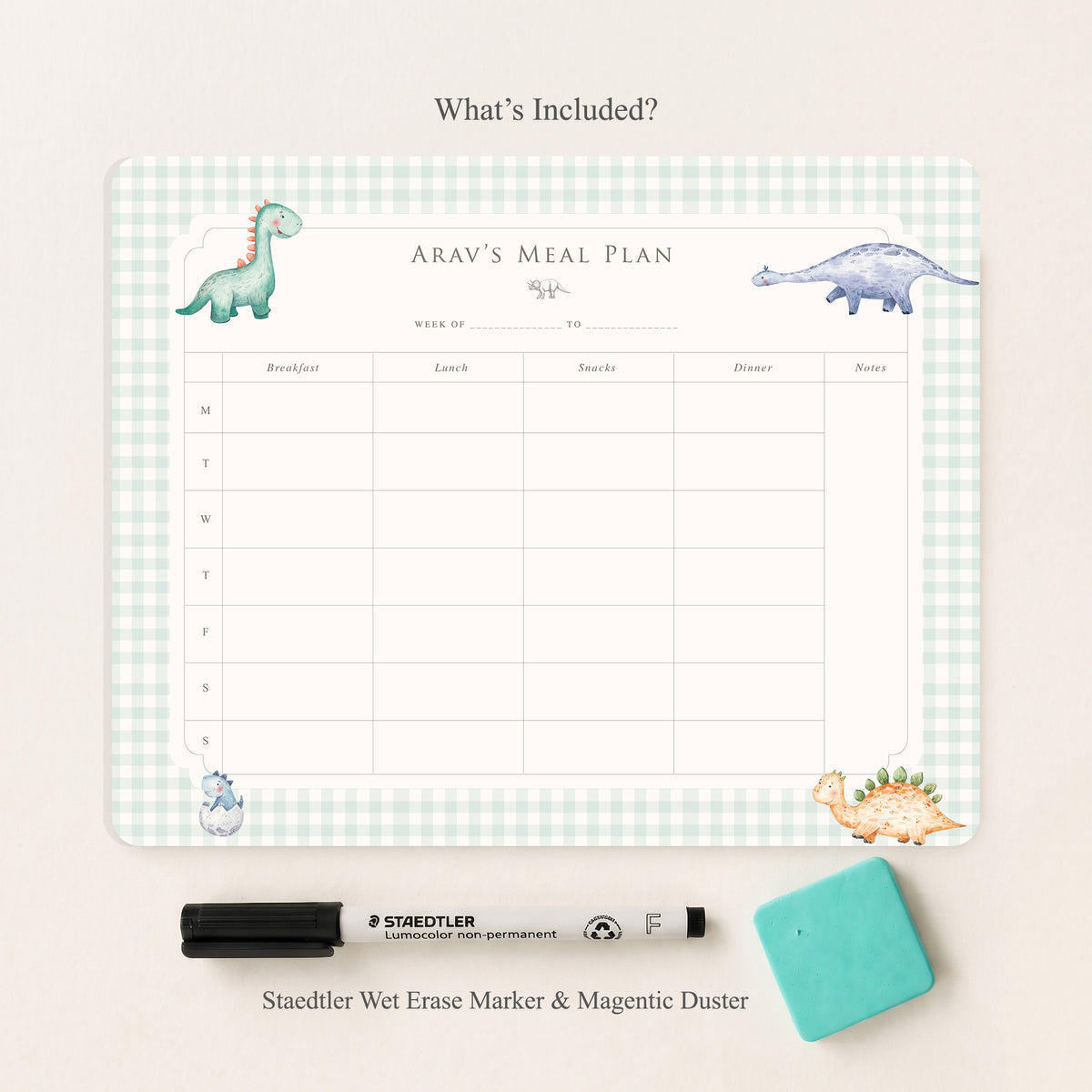 Little Rex Meal Planner